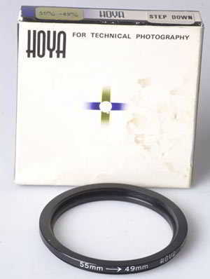 Hoya 55-49mm Stepping ring