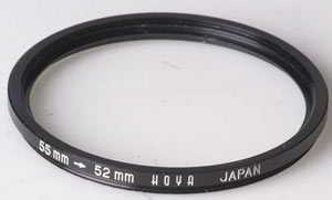 Hoya 55-52mm Stepping ring