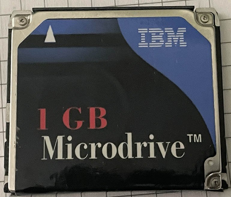 Used IBM 1GB Microdrive CF Type II