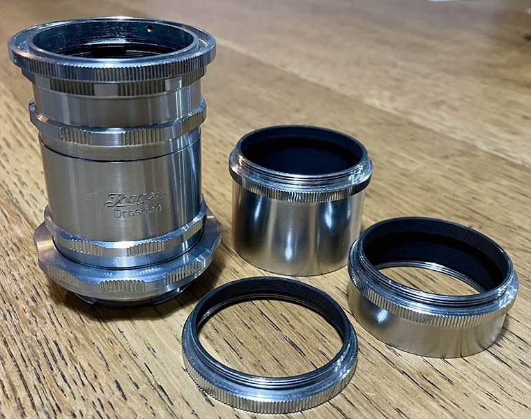 Used Ihagee Extension tubes x6 for Exacta