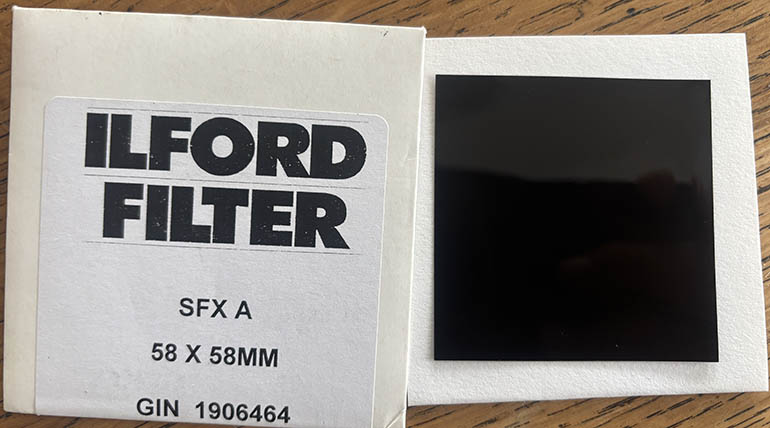 Ilford SFX A filter 58mm square  Filter