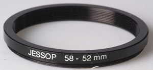 Jessops 58-52mm Stepping ring