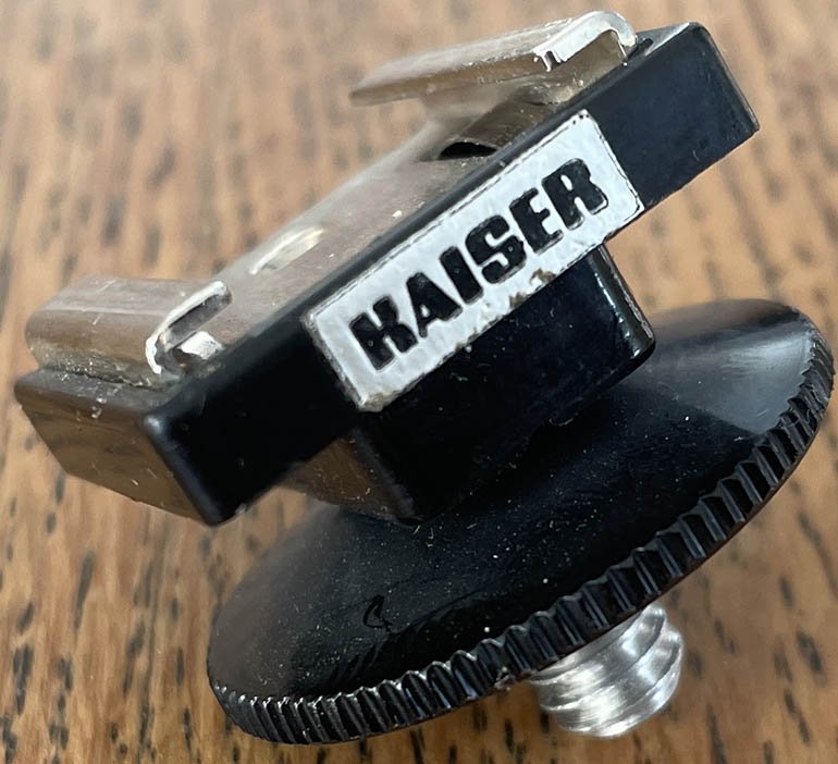 Used Kaiser Screw thread flash shoe