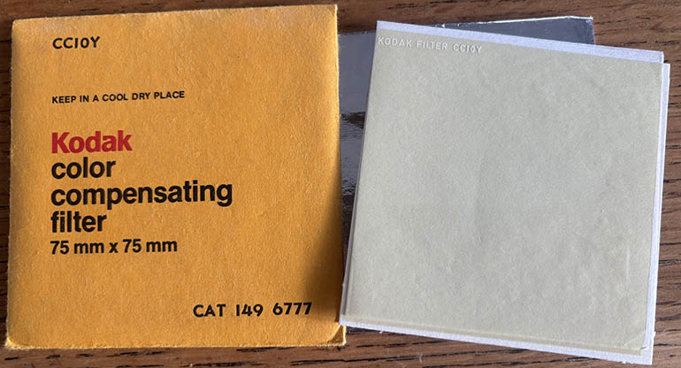 Kodak Wratten CC10Y Yellow gelatin filter 75mm square  Filter