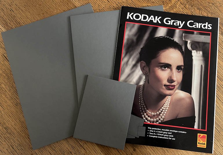 Used Kodak Grey Cards