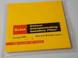 Kodak Wratten CC20M Magenta gelatin filter 75mm square  Filter