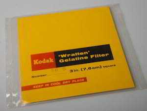 Kodak Wratten 80B gelatin filter 75mm square  Filter