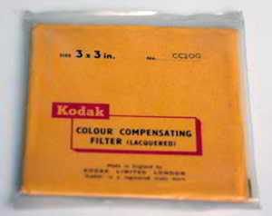 Kodak  Wratten CC20G Green  gelatin filter 75mm square  Filter