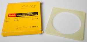 Kodak 5128 - F Wratten gelatin filter holder No 2 Filter