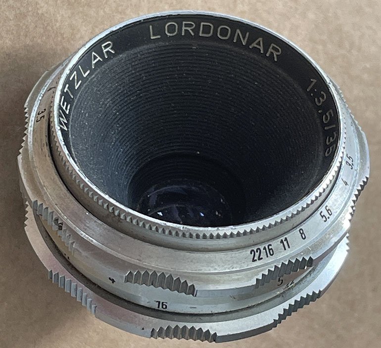 Second hand Leidolf Wetzlar Lordonar 35mm f/3.5