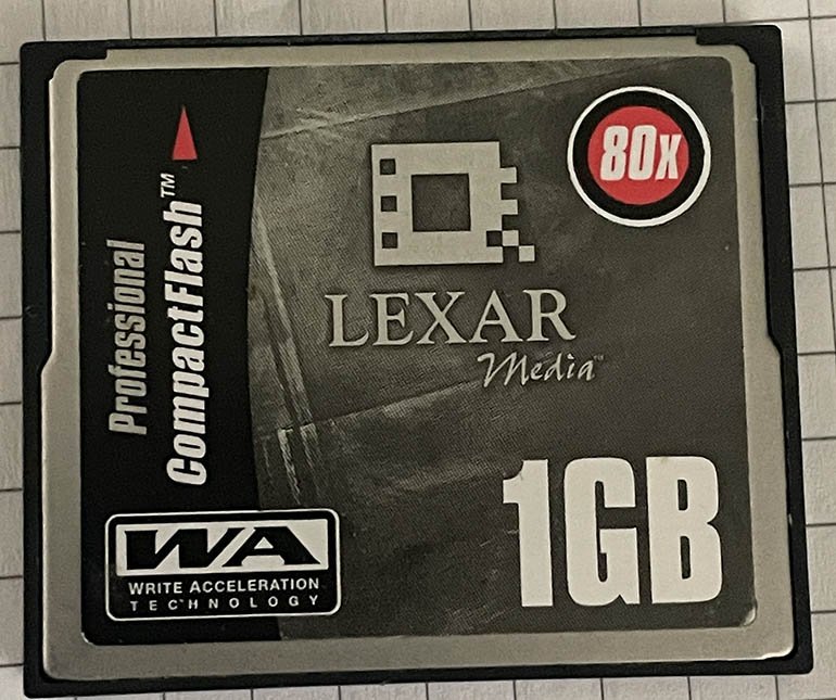 Used Lexar 1GB CompactFlash