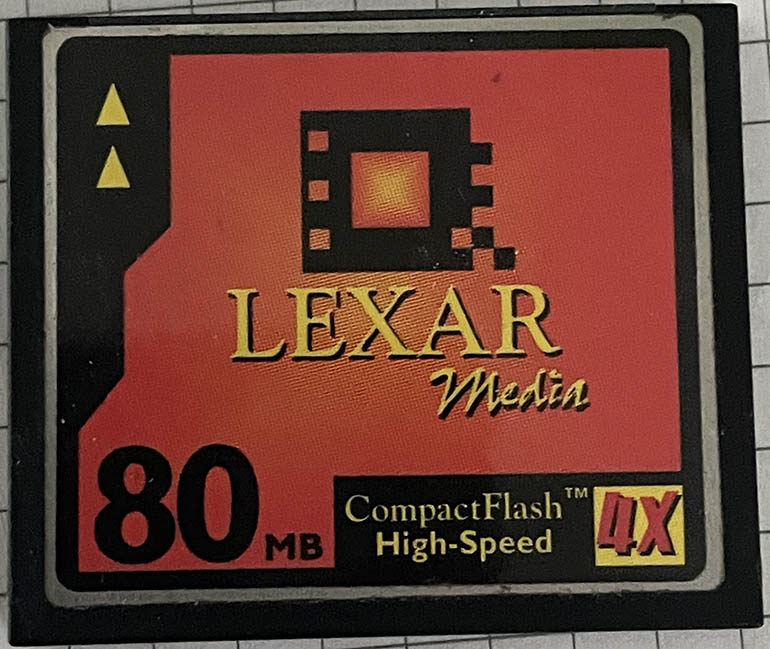 Lexar 80MB CompactFlash  Memory card