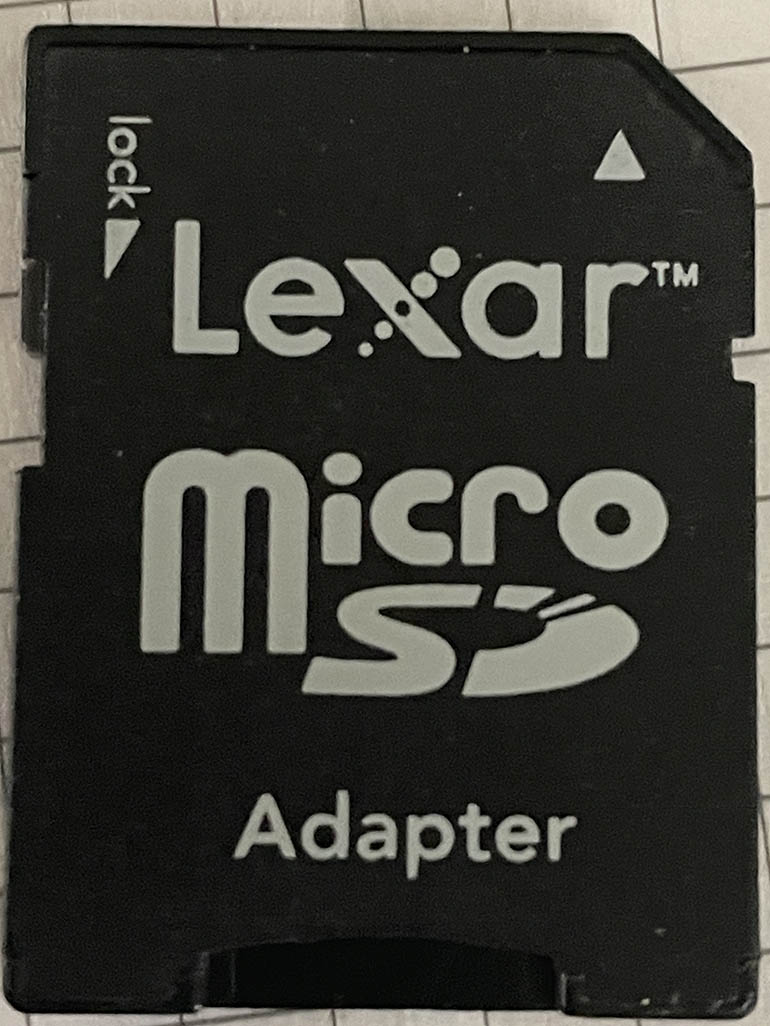 Lexar SD to Micro SD adaptor Memory card