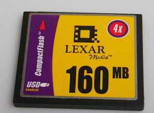 Lexar 160Mb CompactFlash  Memory card