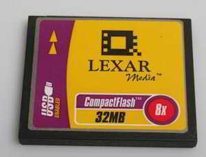 Lexar 32Mb CompactFlash  Memory card