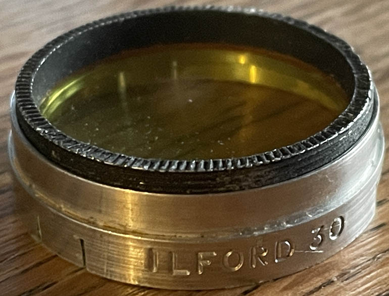 Ilford 30mm push-on Yellow Filter