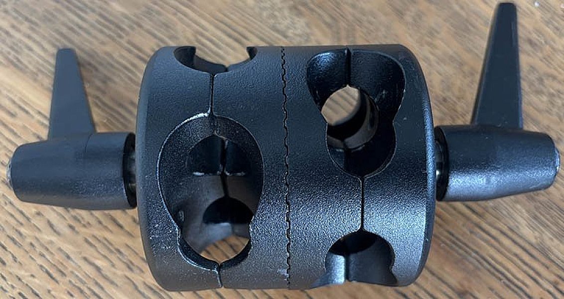 Pre-owned Manfrotto 124 Pivoting Clamp For Light Boom