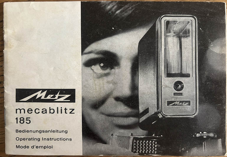 Metz Mecablitz 185 flash  Instruction manual