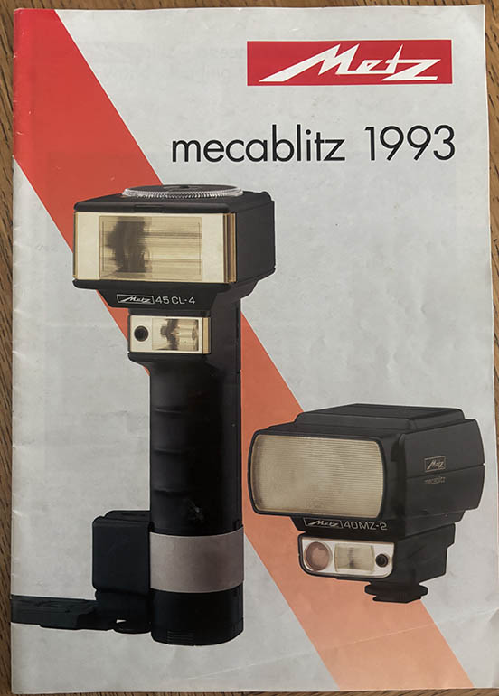 Metz Mecablitz 1993 Leaflets & Brochures