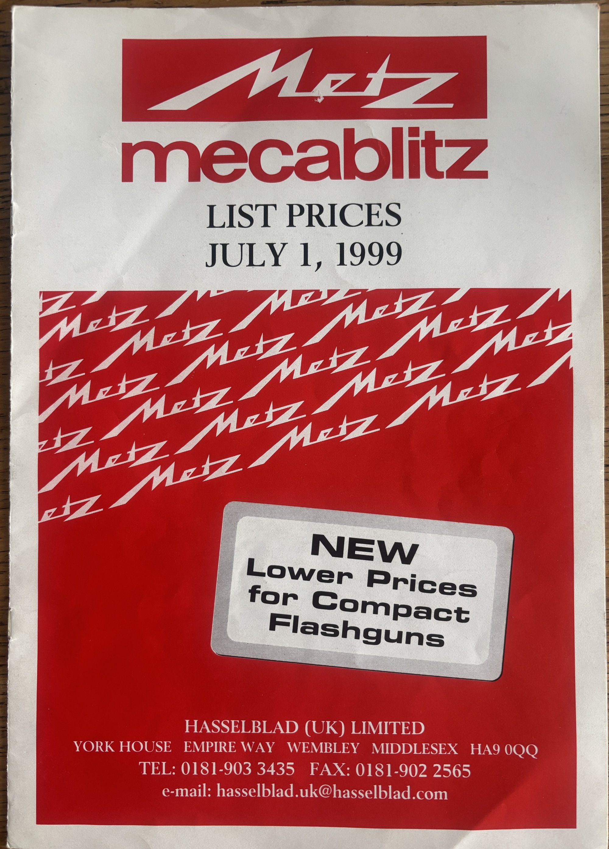 Used Metz Mecablitz July 1999