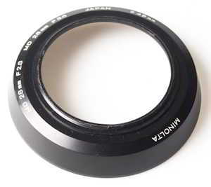 Minolta 49mm wide angle Lens hood