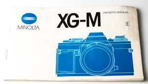 Minolta XG-M Instruction manual