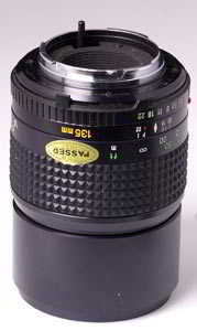 Minolta 135mm f/3.5 telephoto  35mm interchangeable lens