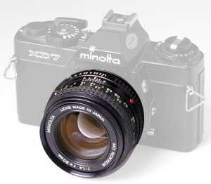 Minolta MD Rokkor 50mm f/1.4 35mm interchangeable lens