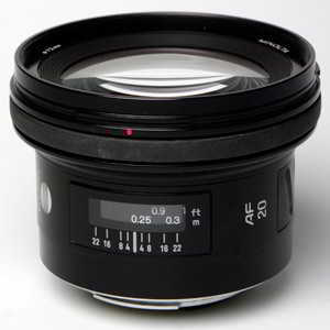 Minolta AF 20mm f/2.8 35mm interchangeable lens