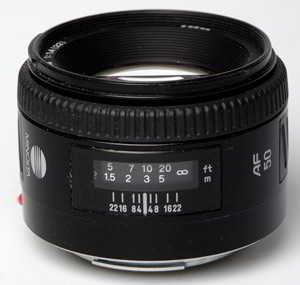 Minolta AF 50mm f/1.4 35mm interchangeable lens