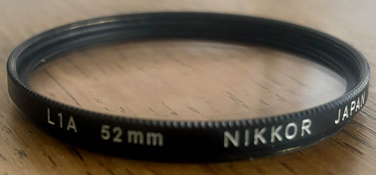 Nikon 52mm Nikkor L1A Skylight Filter