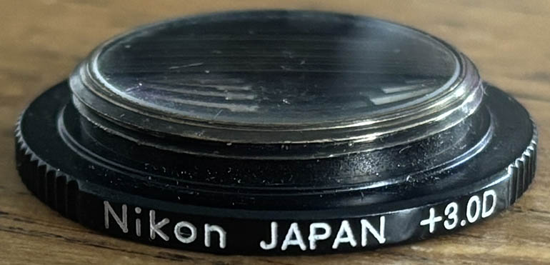 Nikon Eyepiece Correction Lens +3.0 Viewfinder attachment
