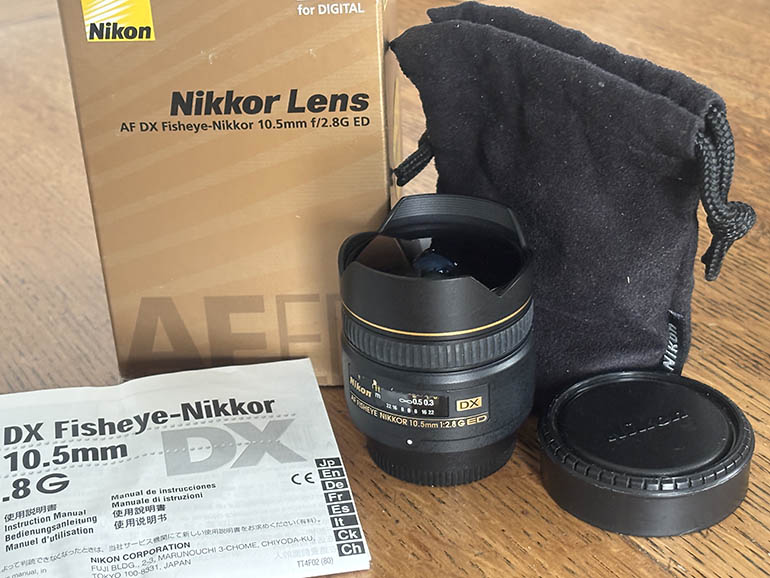 Nikon AF DX 10.5mm f/2.8 G ED 35mm interchangeable lens