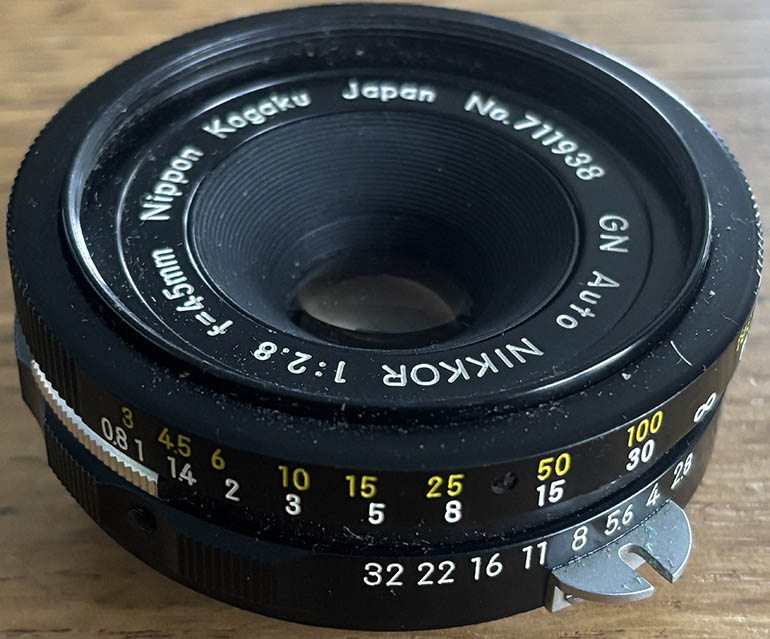 Nikon 45mm f/2.8 Non-AI 35mm interchangeable lens