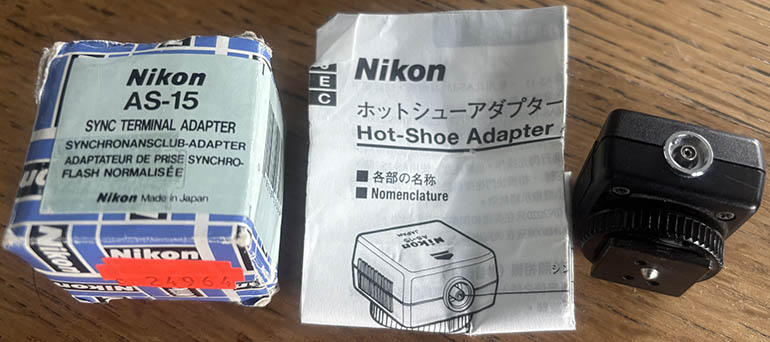 Nikon AS-15 Sync Terminal Adaptor Flash accessory