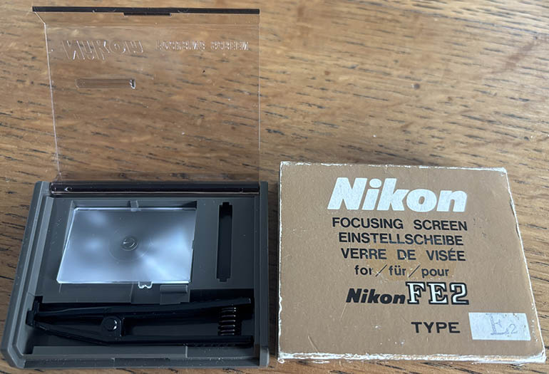 Nikon Focusing Screen Type K2 for FE2 Viewfinder attachment