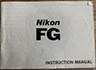 Nikon FG (Instruction manual) £8.00