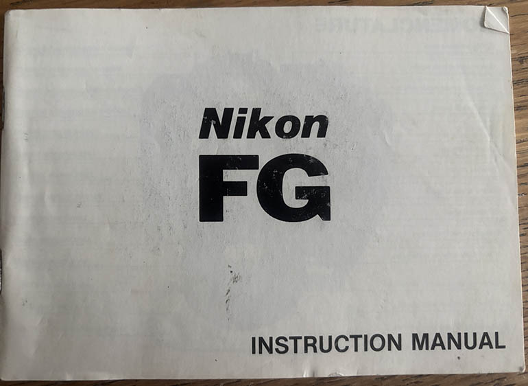 Nikon FG Instruction manual