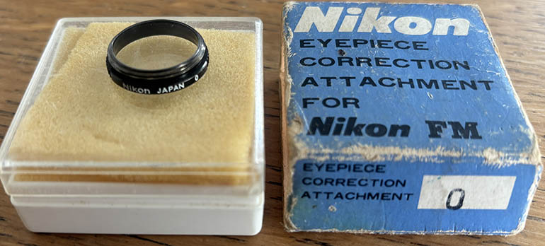 Nikon Eyesight correction 0 for F series Viewfinder attachment