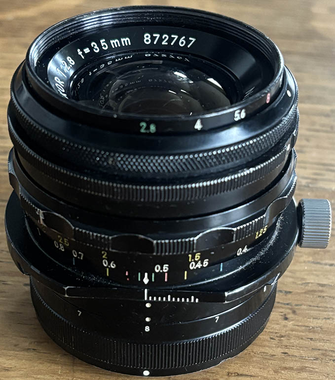Nikon PC-Nikkor 35mm f/2.8 Non-AI 35mm interchangeable lens