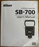 Nikon SB-700 Speedlight (Instruction manual) £12.00