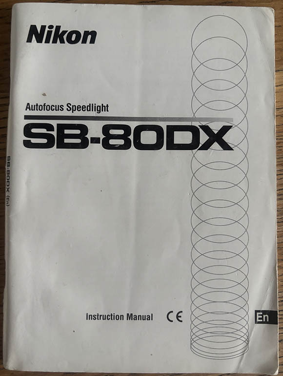 Nikon SB-80DX Speedlight Instruction manual