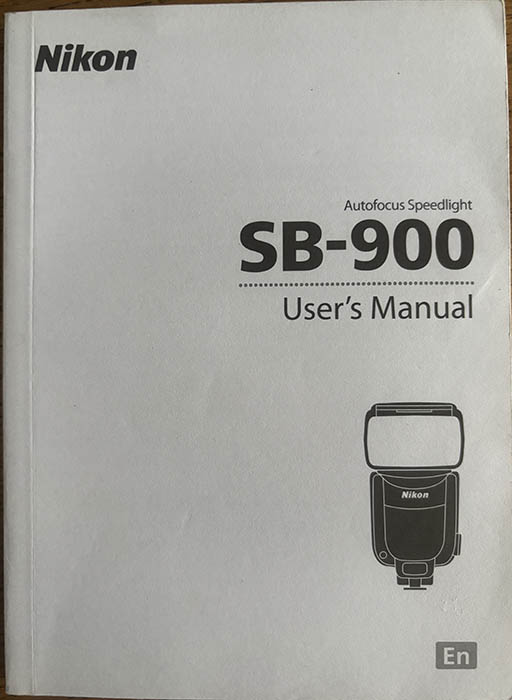 Nikon SB-900 Speedlight Instruction manual