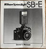 Nikon SB-E Speedlight (Instruction manual) £2.00