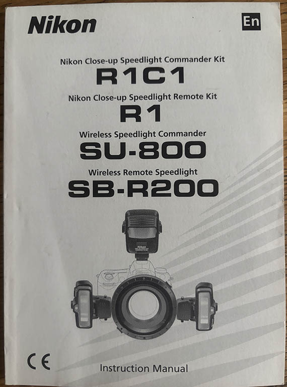 Nikon SB-R200 SU-800, R1C1, R1  Instruction manual