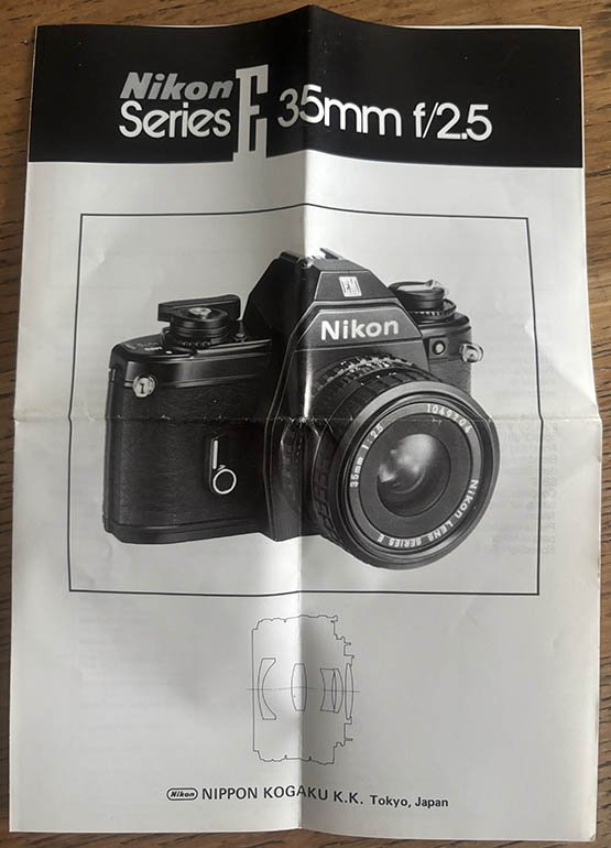 Used Nikon Series E 35mm f/2.5