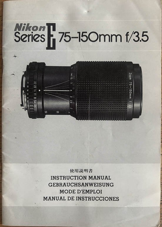 Pre-owned Nikon Series E 75-150mm f/3.5