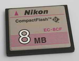Nikon 8Mb CompactFlash  Memory card
