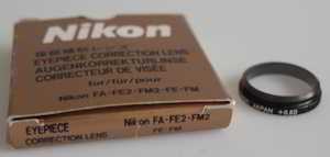 Nikon Eyepiece Correction Lens +0.50 FE/FM Viewfinder attachment