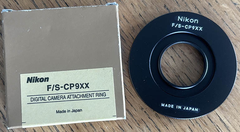 Nikon F/S-CP9xx Digital Camera Attachment Ring
 Lens adaptor